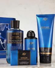 Bath  Body Works OCEAN Men's Gift Set - 4-Piece Daily Grooming Bundle New