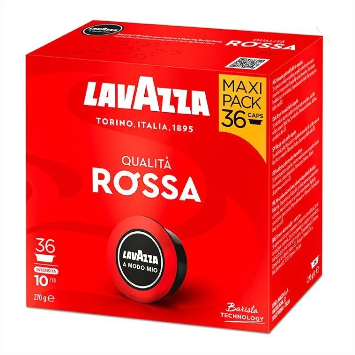 Lavazza - Qualità Rossa 36 Capsule A Modo Mio Caffè Espresso Classico Capsula