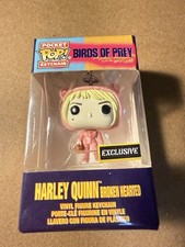 LLAVERO DE BOLSILLO FUNKO POP HARLEY QUINN CORAZÓN ROTO HOTTOPIC AVES RAPACES