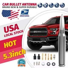 New Silver 5.3inch CAR SHORT BULLET ANTENA MAST RADIO For Jeep Patriot 2007-2017