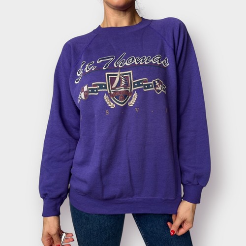 90s Hanes St. Thomas Purple Crewneck size L