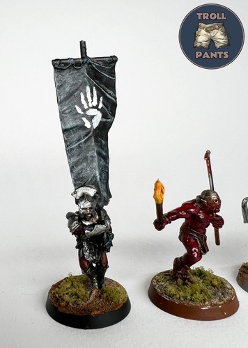 Warhammer Middle Earth - LOTR - Urukhai Banner, Captain and Sapper - Picture 3 of 7