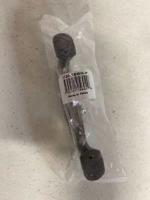 Berenson Euro Moderno 96mm Cabinet Handle Pull, Brushed Black Nickel Finish