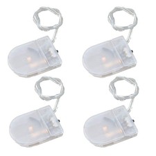 Pack of 4 cr2032 Battery Holder Coin Cell Holder with Switch, 1 x 3V CR2032 B...