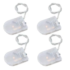 Pack of 4 cr2032 Battery Holder Coin Cell Holder with Switch, 1 x 3V CR2032 B...