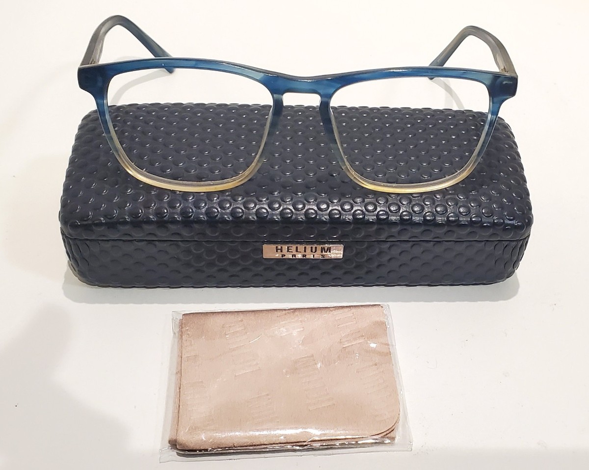 Helium Glasses ? Helium Paris Designer Eyeglasses 4132R in Black/Gunmetal  main image 2
