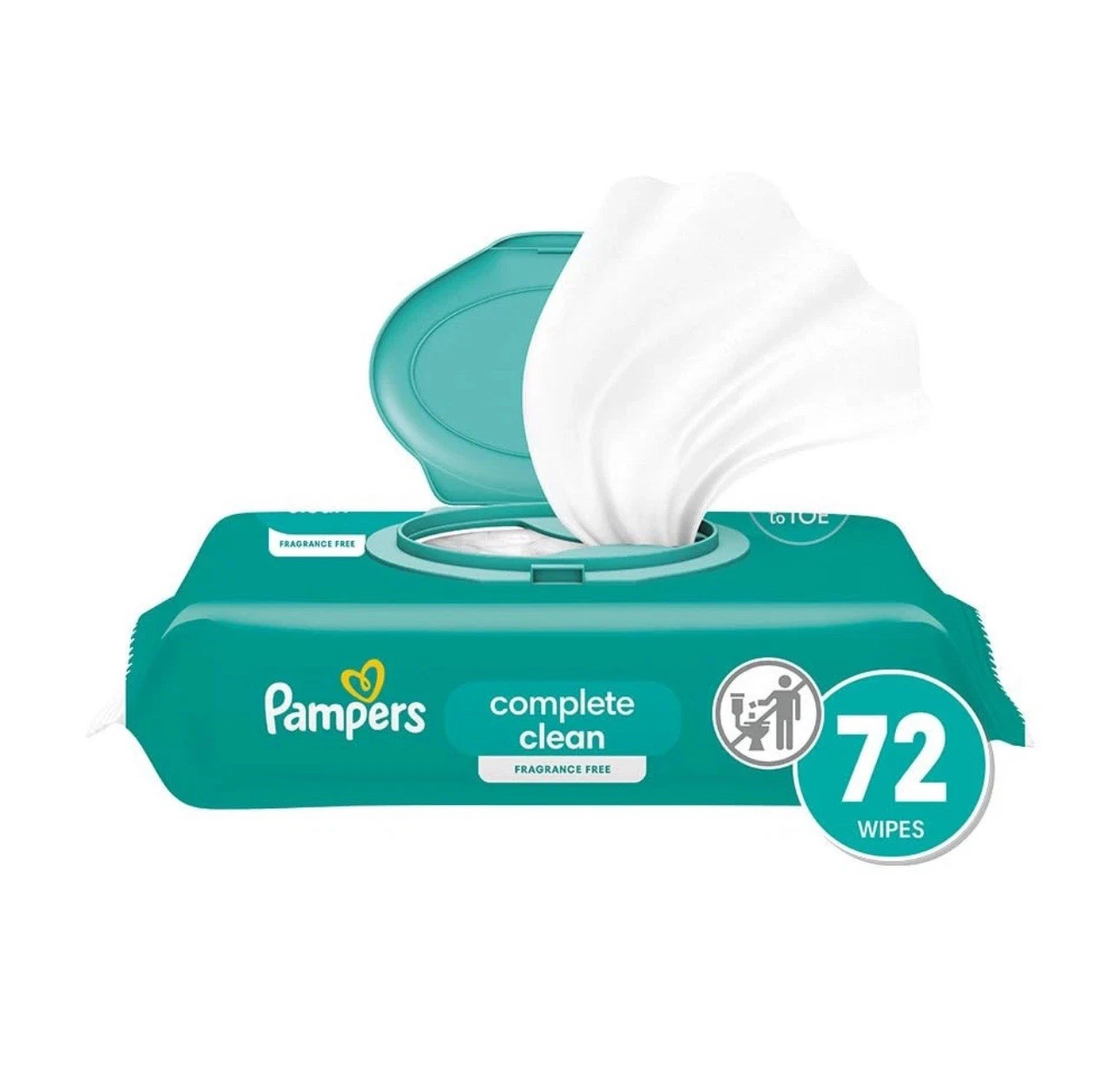 12 Packs (864 ct.) New Pampers Baby Wipes, Complete Clean Fragrance Free