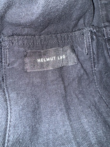 NEU Helmut Lang schwarzer Trenchcoat mit Bündchen Gr. M Seitenschlitz Langarm - Bild 4 von 10
