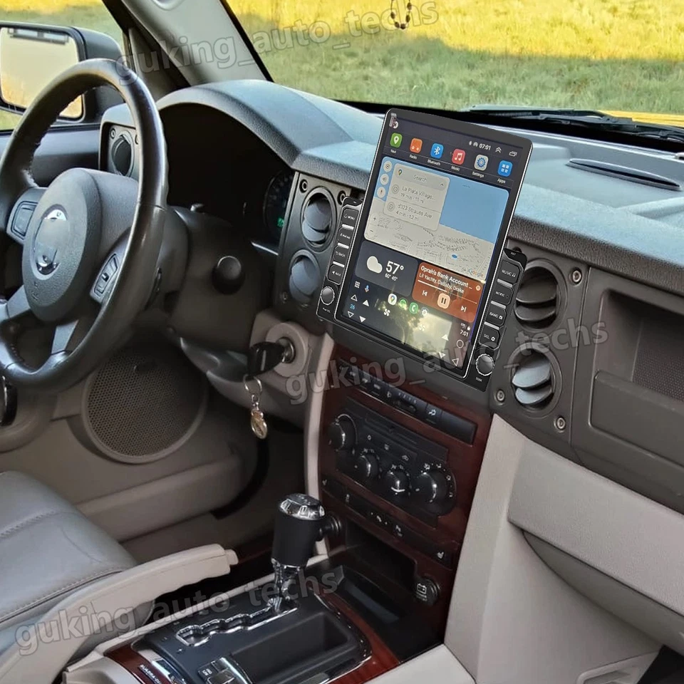 9.7“ For 2006-2010 Jeep Commander CarPlay Android 13 Car Stereo Radio GPS w/ Cam - Imagem 4 de 4