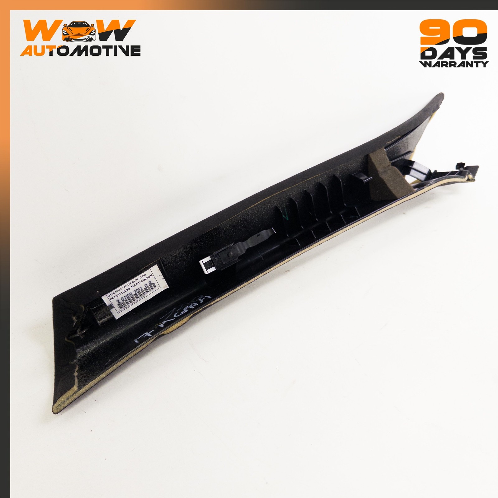 13-19 MASERATI GHIBLI QUATTROPORTE FRONT RIGHT INTERIOR TRIM PANEL A PILLAR OEM