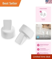Silicone Duckbill Valves for Breast Pumps - Fits S1, S2, and More, Pack of 2