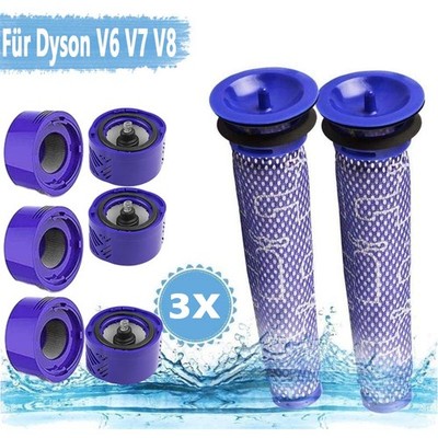 Für Dyson V6 V7 V8 Filter Kit Absolute Animal Motorhead Trigger Replacement /NEU