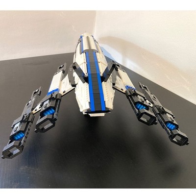 Modubrix Mocs Building Blocks Normandy SR-2 Spaceship + Sets Bricks Toys Kits