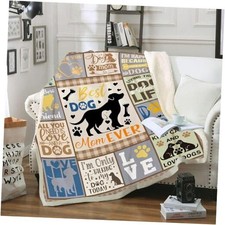 Dog Mom Gifts for Women Throw Blanket, Gifts for Dog 50"x 60" Zjm154