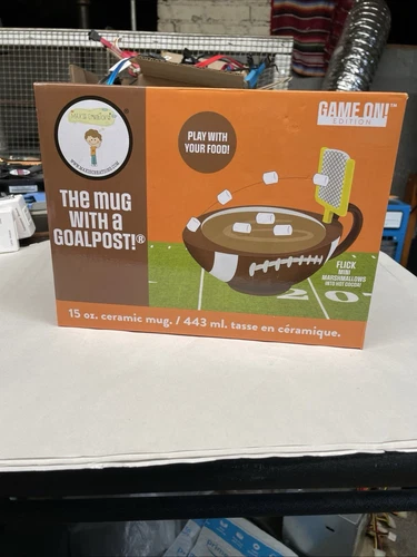 Max'is Creations Game On Edition Football Mug with a GoalPost 15oz Ceramic Mug