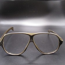 HUDSON Sporting Optics Aviator Eyeglass Frames Brown Gold Tone 57-16-135