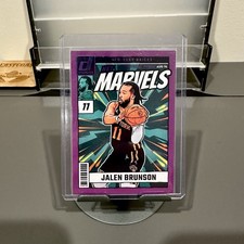 2024-25 Panini Donruss Jalen Brunson Net Marvels Press Proof Purple SP Rare #25