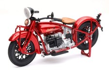 New-Ray 1930 Indian 4 Red 1/12 Diecast Motorcycle Model 58223
