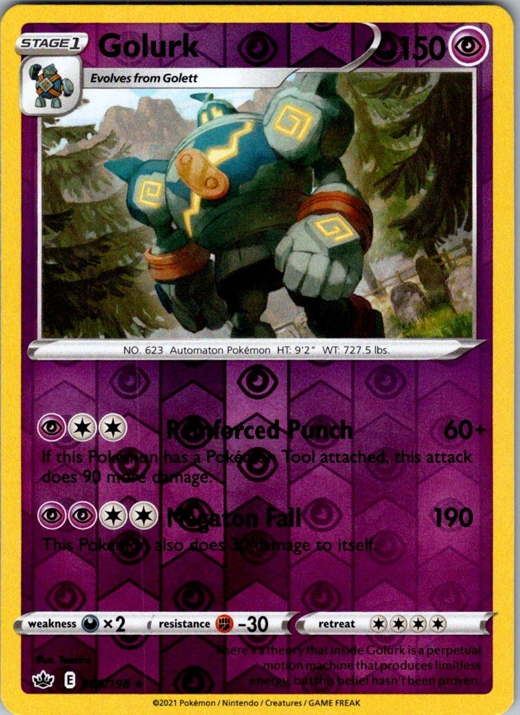 Golurk 66/198 Pokémon TCG Chilling Reign Reverse Holo -NM/M | eBay
