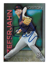 2020 BOWMAN RYAN ZEFERJAHN RED SOX ANGELS AUTOGRAPHED SIGNED BASEBALL CARD RC