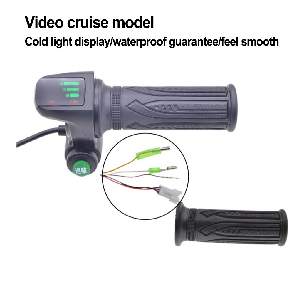 per ebike impugnatura acceleratore per batterie litio 48V ABS + materiale gomma foto 4