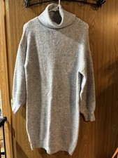 Dreamers Women’s Size XS Gray Cowl Neck Longsleeve Sweater Dress