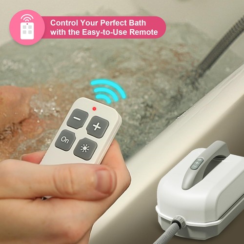 Portable Spa Bubble Bath Massager,Full Body Waterproof Spa Mat for Bathtub, 6... - Picture 7 of 9
