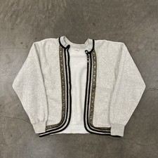 True Vintage Penneys 1950s Geometric Pattern Raglan Sweatshirt Medium USA Made