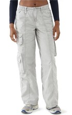 BDG Urban Outfitters Y2K Womens Sz XS Multi-Pocket Cargo Pants Low Rise Wide Leg