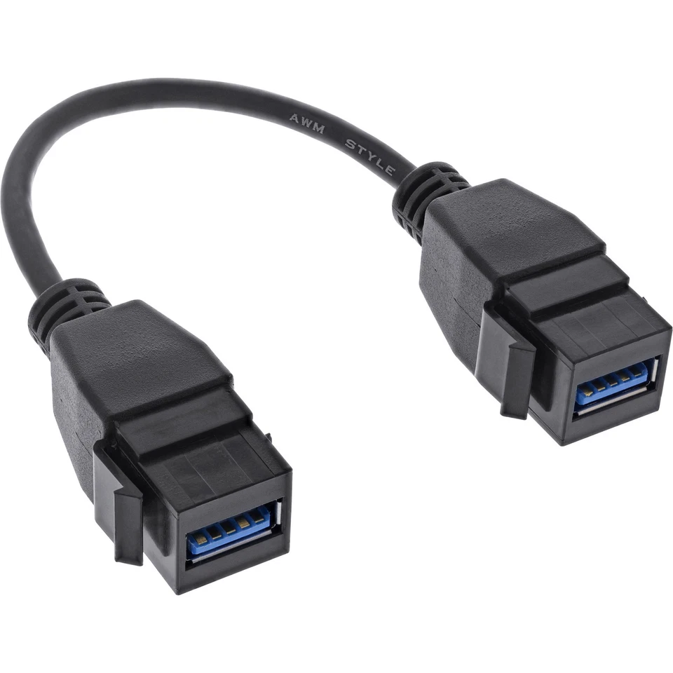 NON DISPONIBILE ITS 0,20 METRI USB 3.2 Gen1 2x cavo adattatore keystone, 2x presa keystone USB A