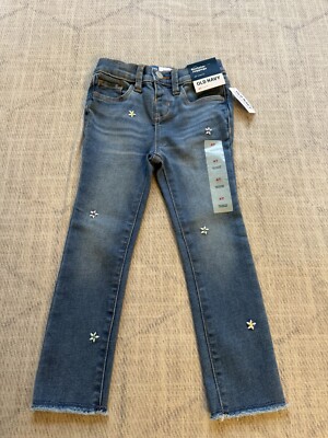 Old Navy Rockstar Jeggings Adjustable Waist Daisies Size 4T