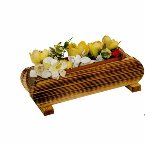 Portavasi da giardino decorativi in legno