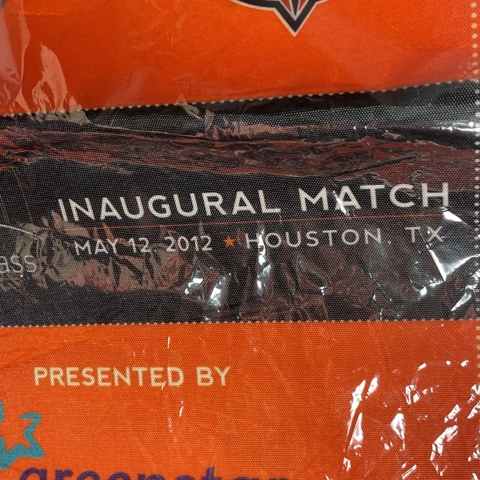 MLS Houston Dynamo VS. D.C. United Washington Inaugural Match 5/12/12 Flag 9x14"