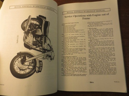 1957 - 1964 Royal Enfield 250 & 350 motorcycle workshop manual - Reprint - Picture 8 of 9