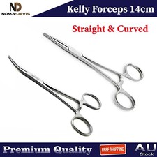Kelly Forceps Straight & Curved Locking Artery Clamp Surgical Toothed Forceps