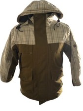 Body Glove Brown Plaided Kids Ski Jacket With Detachable Hood Size 8