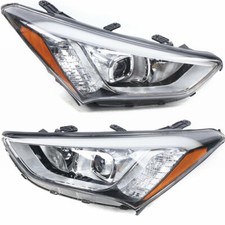 Pair For Hyundai Santa Fe 2013- 2015 2016 Headlight Headlamp Left & Right