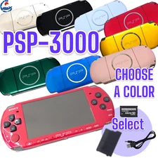 SONY PSP-3000 PSP Console Selectable Color Rank / New Battery / Charger /Adapter