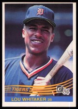 1984 Donruss Lou Whitaker Detroit Tigers #227