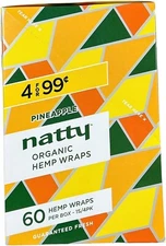 Natty Full Width Wraps 15 Packs Per Box 4 Wraps Per Pack (Pineapple)