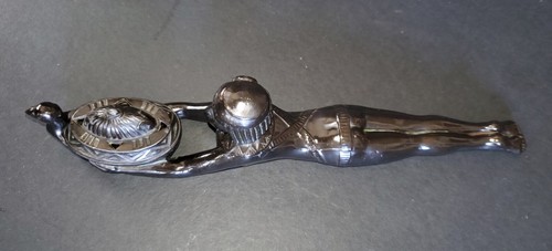 EXOTIC VINTAGE C1923 RONSON LV ARONSON EGYPTIAN DECO RISQUE NUDE INCENSE BURNER - Picture 4 of 23