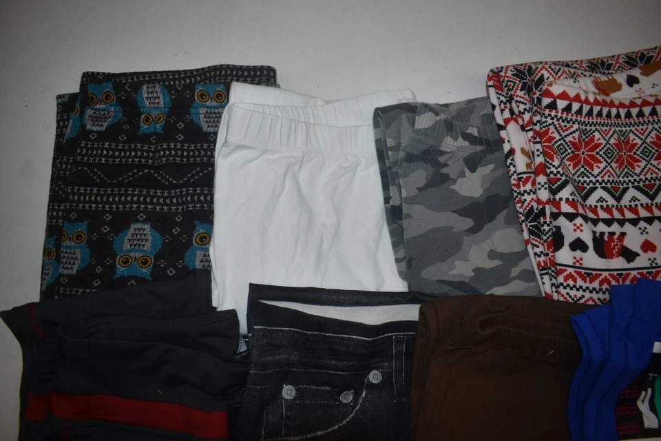 Wholesale Bulk Lot of 11 Juniors Size XL 15 17 Casual Relaxed Leggings - Image 2 of 4