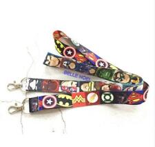 10pcs Popular avengers Lanyard For Bus subway ID Card KeyChain Holder gift