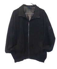 Sunderland Of Scotland Black Microfiber Lined Golf Jacket USA Made Men's X-LARGE