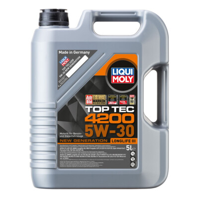 Liqui Moly Top Tec 4200 Motoröl 5W-30 New Generation 5-Liter 504.00 507.00 -3707