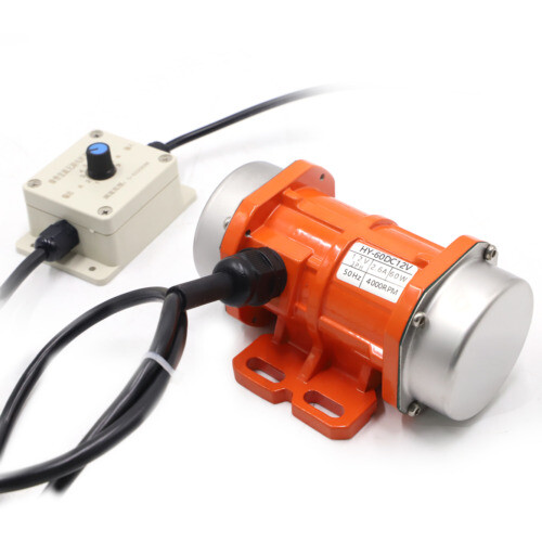 DC 12V 60W Brushless Micro Vibration Motor Asynchronous Shaker Vibrator 4000RPM