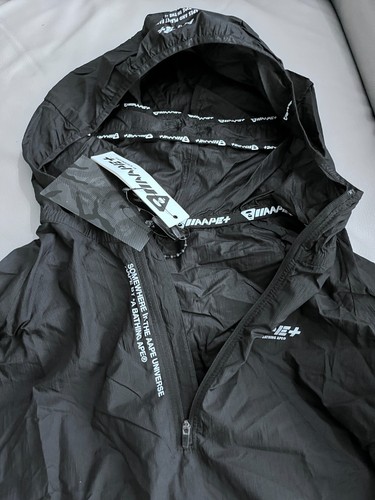 AAPE+ by A Bathing Ape Thin Quarter Zip Windbreaker -Men XL/Women XXL - MRSP$250 - Picture 9 of 14