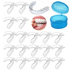 50Pcs Moldable Teeth Whitening Tray Dental Tooth Bleaching MouthGuard Whitener