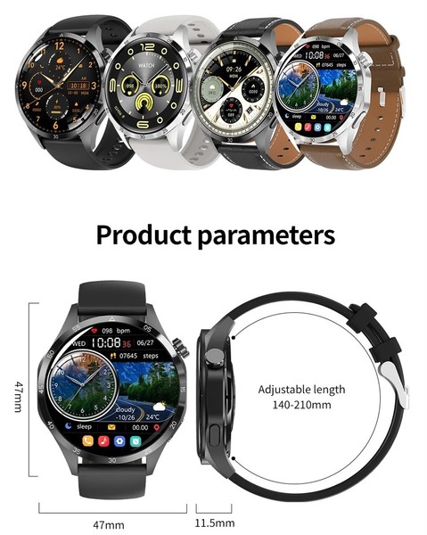 GT4 PRO Smart Watch NFC GPS Tracker AMOLED Bluetooth Call Men Women Waterproof - image 2