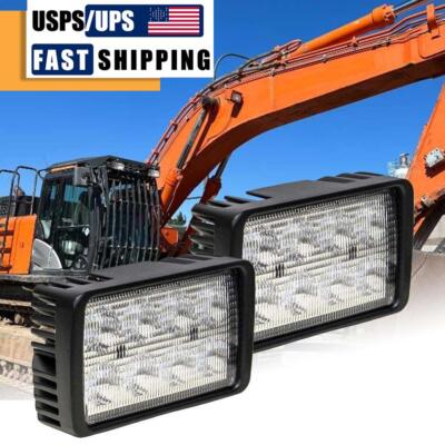2PC Flood LED Work lights for Hitachi Excavator LED upper cab or Boom Work Light